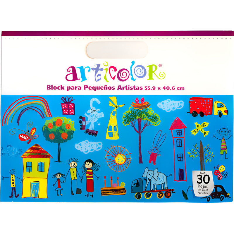 Block Papel Periódico Articolor 55.9x40.6cm 30 Hojas (2pzs) Multicolor