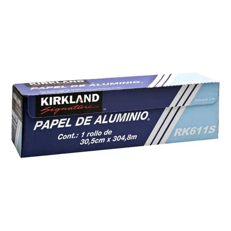 Kirkland Signature Papel De Aluminio 1 Rollo 30.5cm X 304.8m