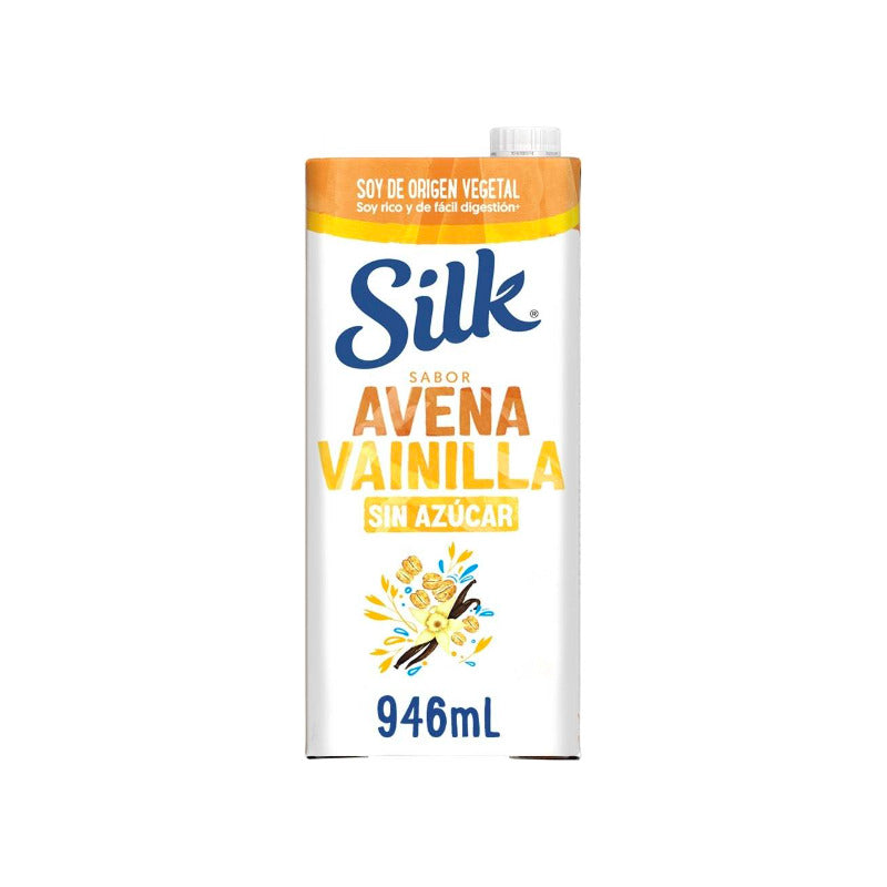 Bebida Silk Sabor Avena Vainilla Sin Azúcar 6 Pzas De 946ml