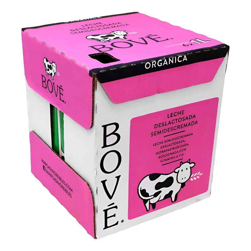 Bove Leche Deslactosada Orgánica 6 Pzas De 946 Ml (2 Caja)