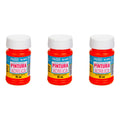 Pintura Acrílica Alta Calidad Color Naranja 3 Pz De 35ml Naranja