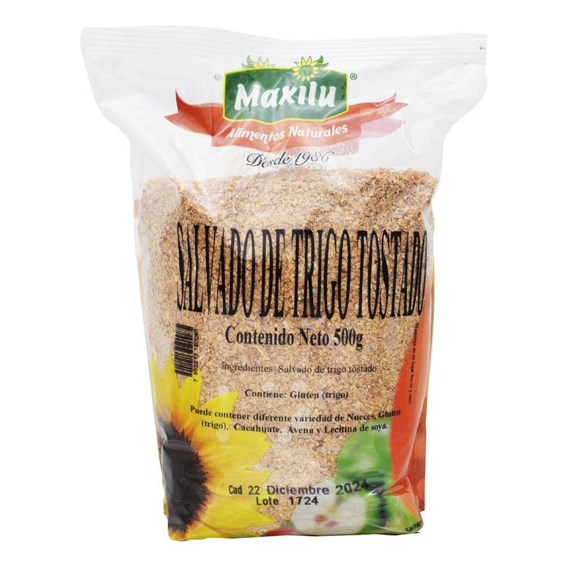 Salvado De Trigo Tostado 500g Pack De 3