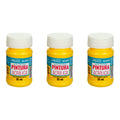 Pintura Acrílica Alta Calidad Color Amarillo Piña 3pz D 35ml Amarillo Piña