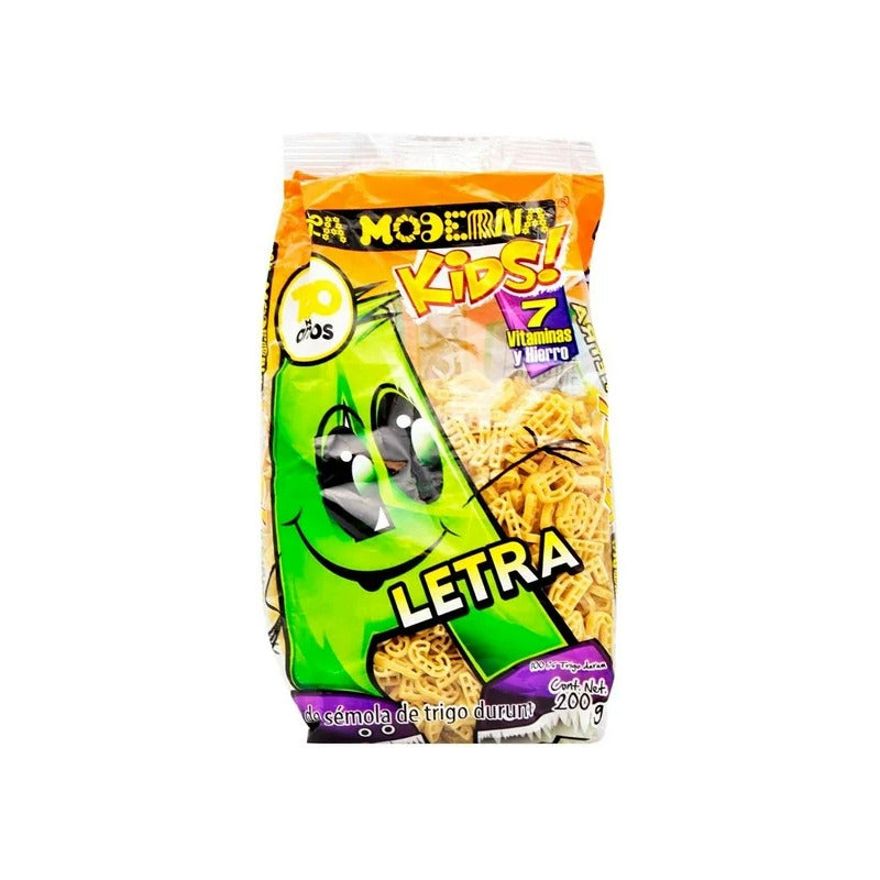 Sopa La Moderna  Letra 200g (4pzs)