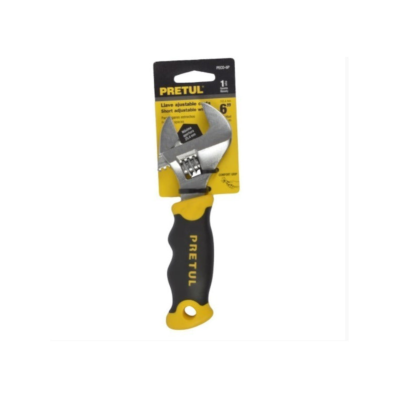 Llave Ajustable Corta De 15.2 Cm Metal