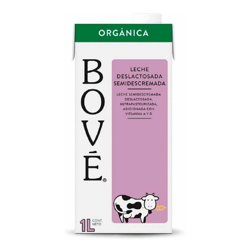 Leche Bove  Deslactosada Orgánica 4 Lt