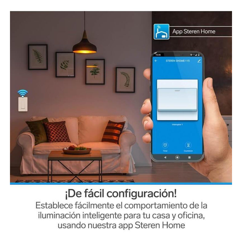 Apagador Wi-fi, Sencillo | Shome-115 10 A 127v Blanco
