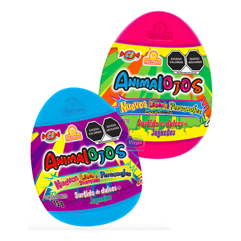 Dulces Huevo Animalojos Las Delicias Caja Con 36 Huevos