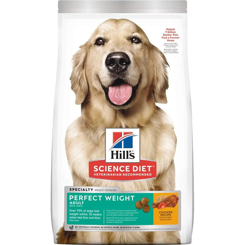 Alimento Seco Hill's Science Diet Para Perro Adulto Control De Peso Con Sabor A Pollo, 11.3 Kg