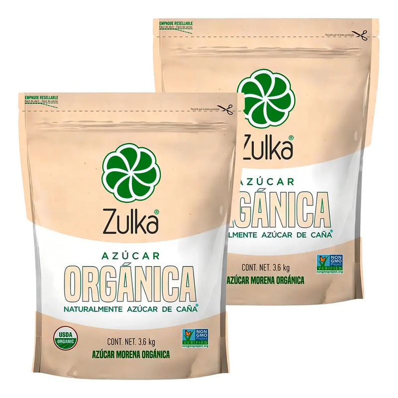 Azúcar Orgánica Zulka Zulka En Bolsa Pack De 2