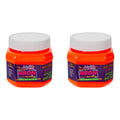 Pintura Acrílica Naranja Neón 2 Piezas De 240ml Naranja Neón
