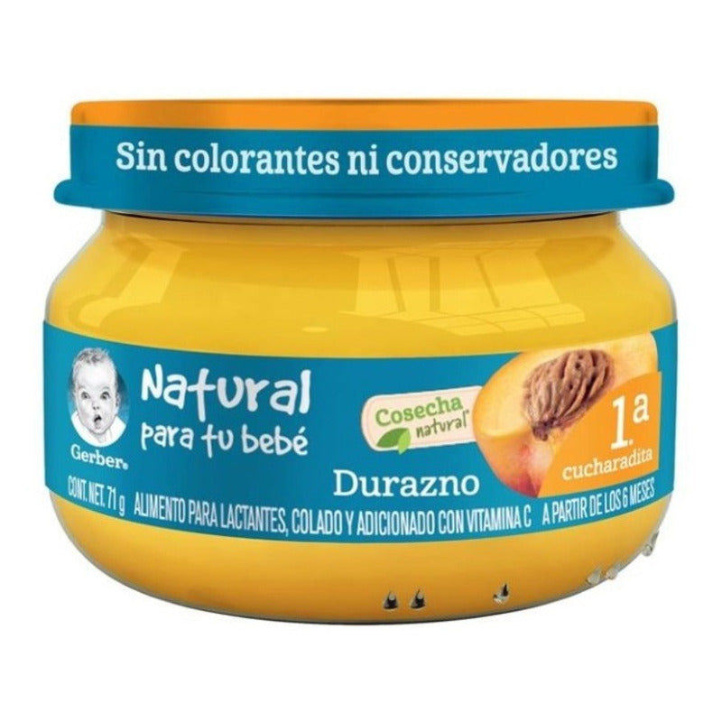 Papilla Gerber Etapa 1 Varios Sabores 6 Pzas De 71 G C/u Ij