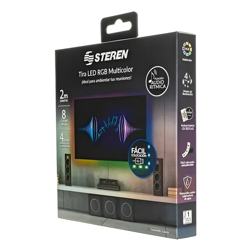 Tira Led Rgb Multicolor 2m Multicolor