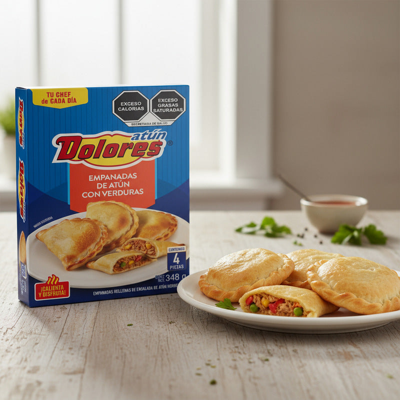 Empanadas De Atún Con Verduras Dolores 1 Paq De 348gr