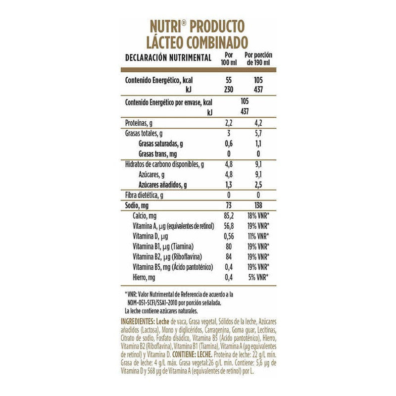 Nutrileche Entera 180 Ml 24 Pack