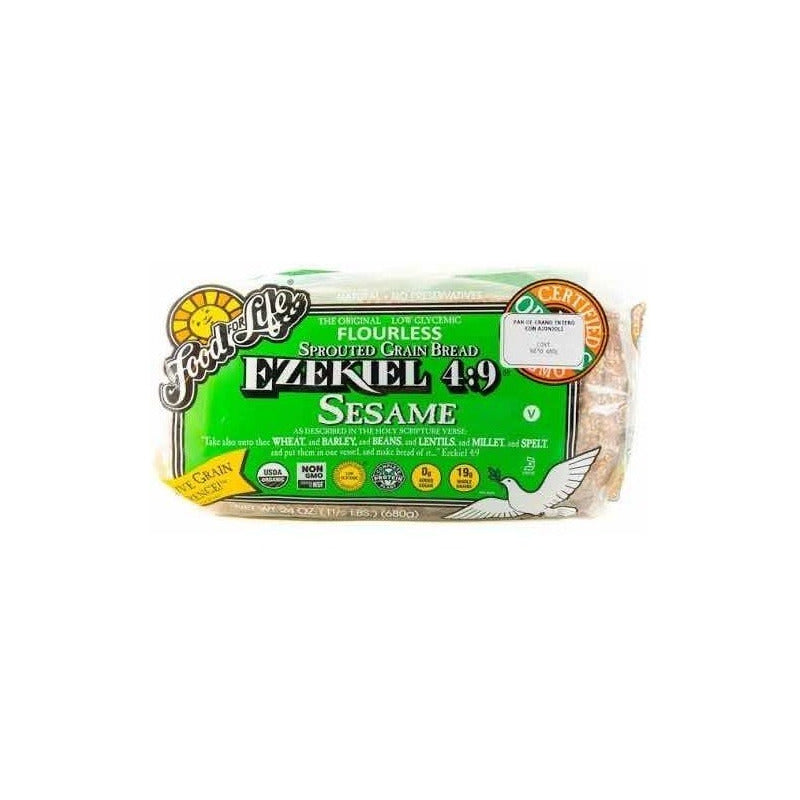 Pan Congelado Trigo Avena Con Ajo Ezekiel 680 (3 Piezas)