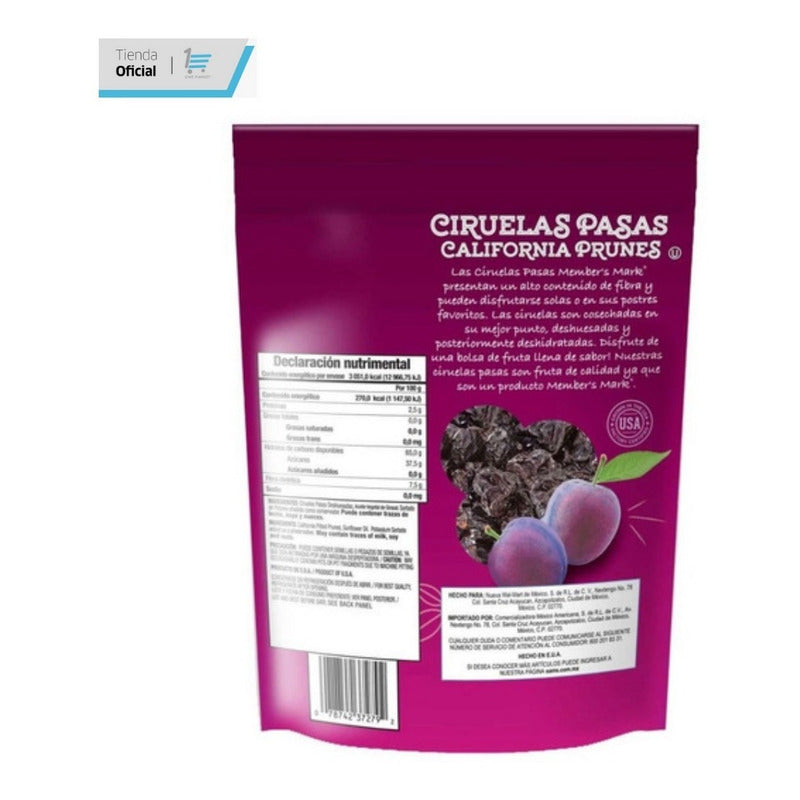 Ciruelas Pasas Sin Hueso Member's Mark Bolsa De 1.13 Kg