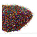 Diamantina Del #1 Multicolor Metalico De 1mm 6 Piezas De 50g Multicolor