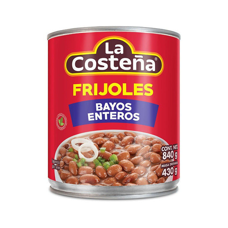 Frijoles Enteros Bayos La Costeña 840 Grs 8 Pack Ipg