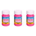 Pintura Acrílica Altacalidad Color Rosa Brillante 3pz D 35ml Rosa Brillante