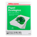 Papel Reciclado Carta Office Dep Ecológico 500 Hojas Blancas Blanco