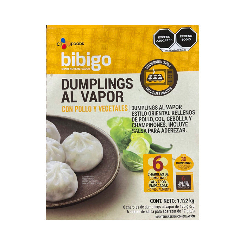 Bibigo Dumpling Al Vapor Sabor A Pollo Y Vegetales