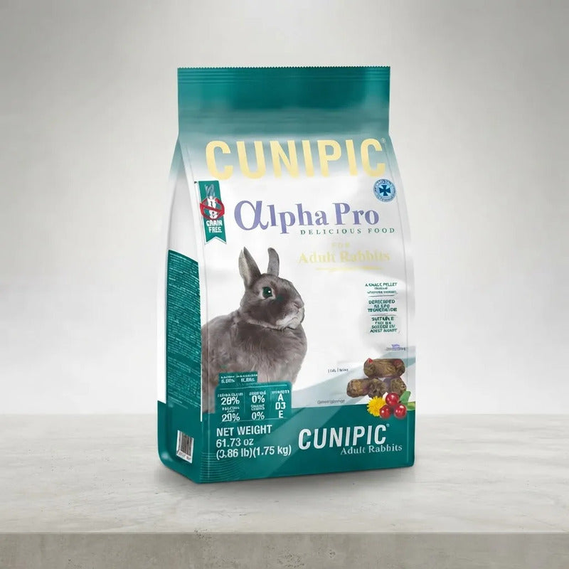 Cunipic Alpha Pro Alimento Para Conejo Adulto, 4 Kg