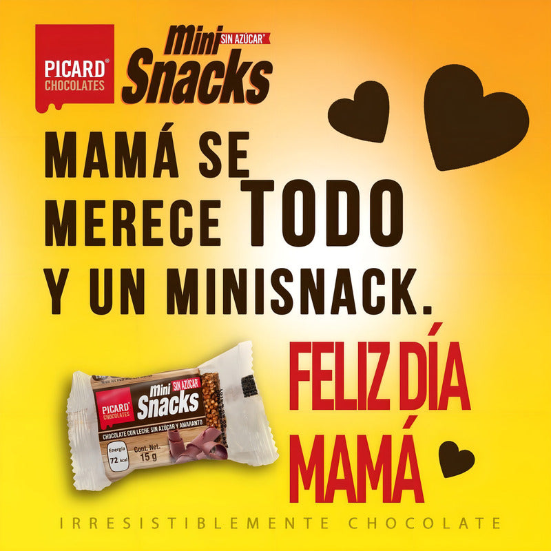 Mini Snack Chocolate /leche Sin Azúcar Y Amaranto, 180 Picar