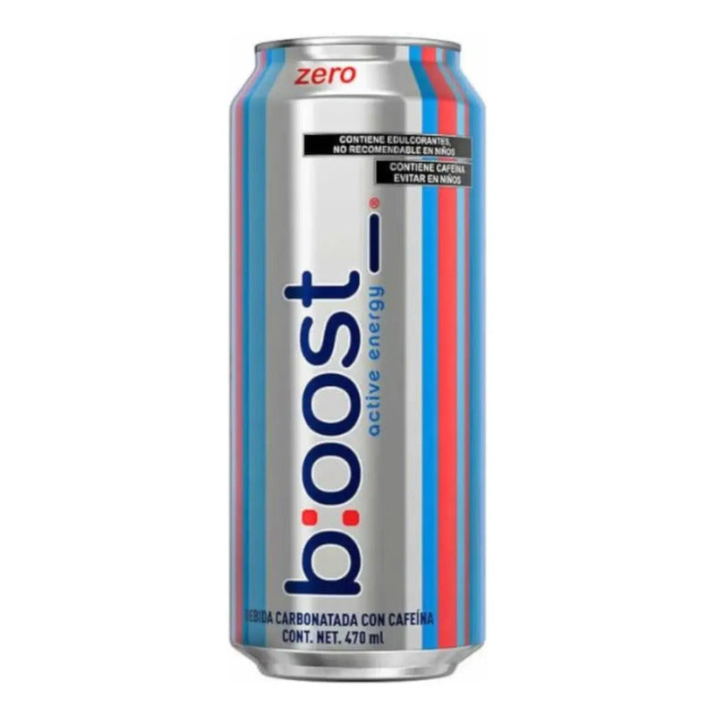 Pack De 12 Energizante Boost Active Energy Zero 470 Ml