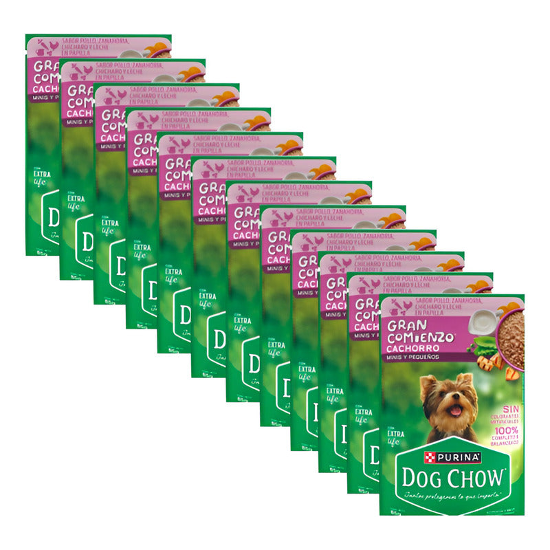 Alimento Para Perro Dog Chow Cachorro Mini Pollo 12pz De 85g