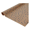 Papel Kraft Diseño Estrella Azul 10 Rollos De 65cm X 5m Kraft Papel Kraft Diseño Estrella Azul