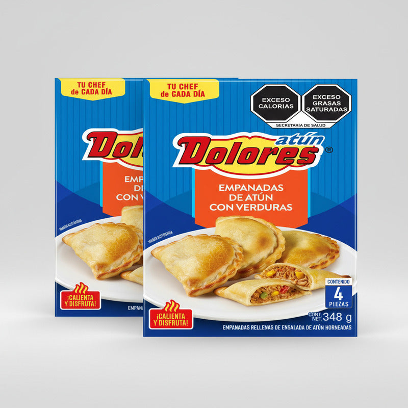 Empanadas De Atún Con Verduras Dolores 2 Paq De 348gr