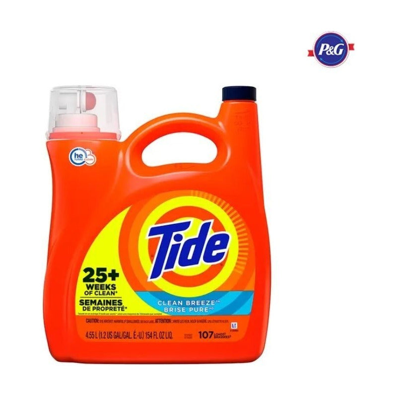 Detergente Para Ropa Líquido Tide Clean Breeze Antibacterial Botella