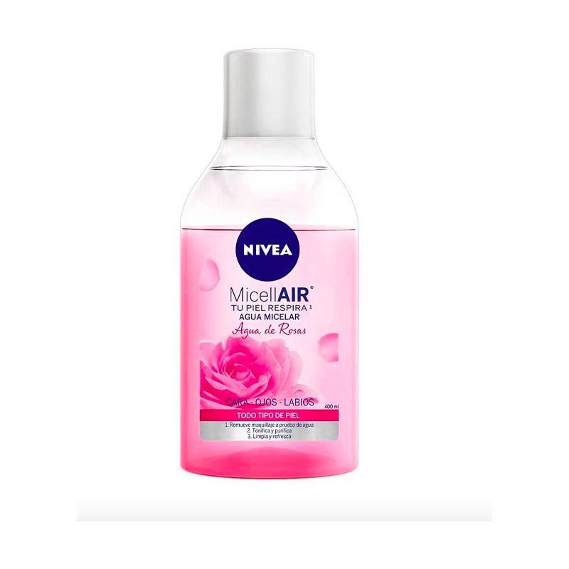 Agua Micelar Desmaquillante Nivea Agua De Rosas  400 Ml