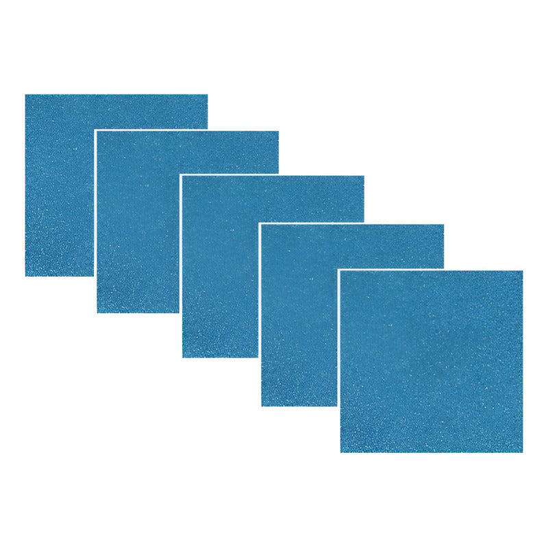 Hoja De Fomi Diamantado Color Azul Claro De 23x30cm 20 Pzas