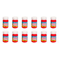 Pintura Acrílica Alta Calidad Color Rojo Cereza 12 Pz D 35ml Rojo Cereza