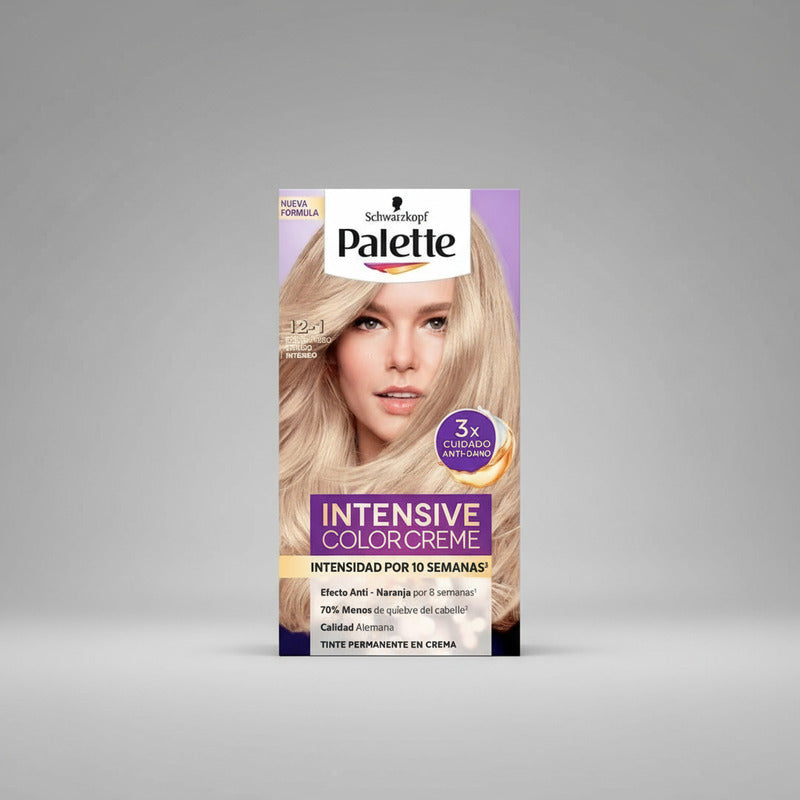 Tinte P/cabello Palette 12-1 Rubio Cenizo Intenso 4pz D 50ml 12-1 Extra Rubio Cenizo Intenso