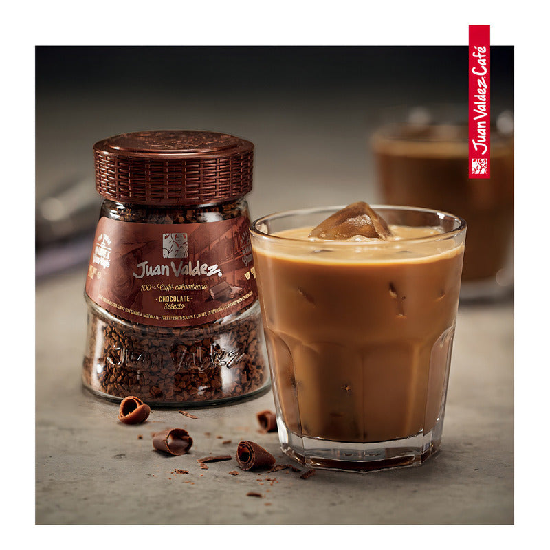 Café Instantáneo Liofilizado Juan Valdez Liofilizado Avellana Chocolate Sin Gluten Frasco 95 g