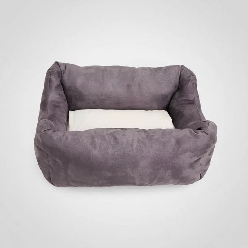 Cama Rectangular Diseño Excava Y Duerme Para Perro, X-grande Gris Oscuro Rectangular