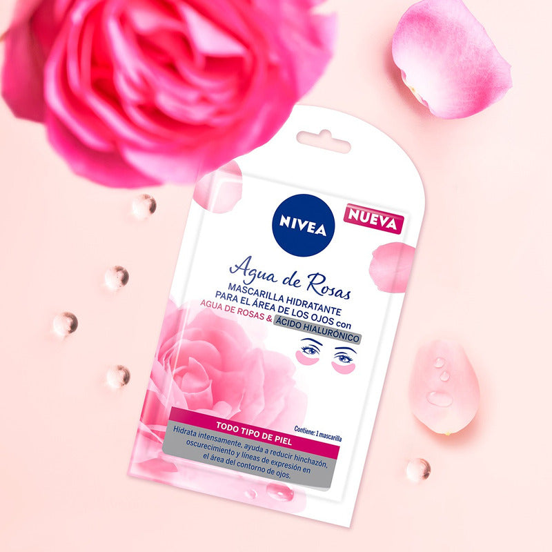 Agua De Rosas Nivea Mascarilla Contorno De Ojos 1 Pieza