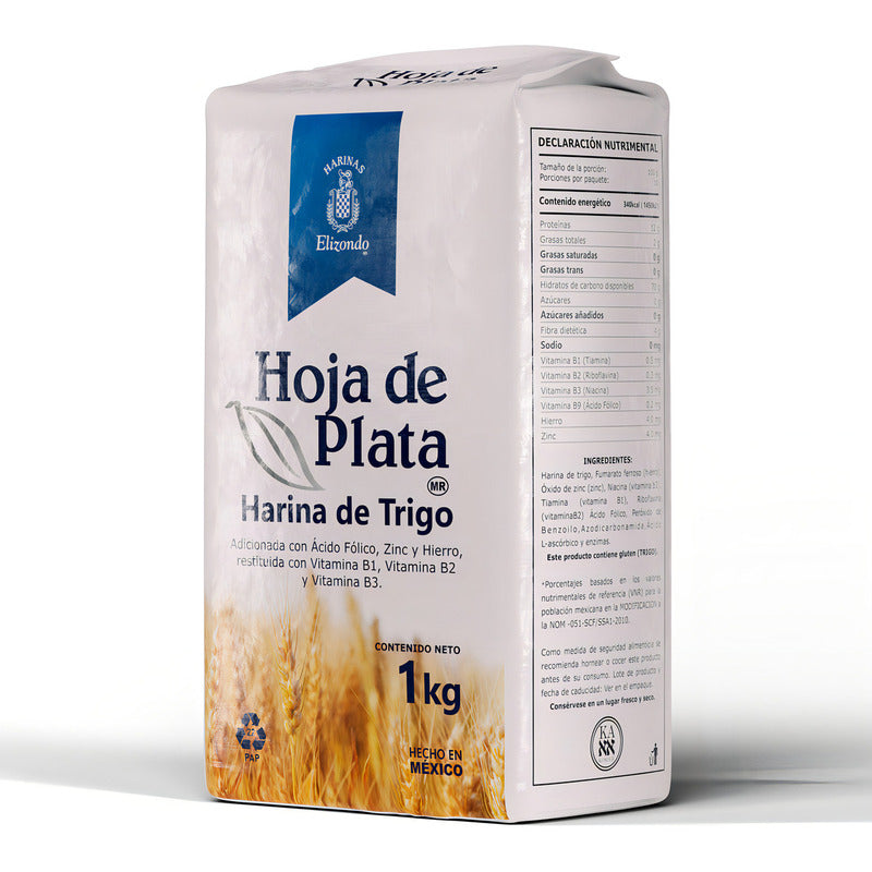 Harina De Trigo Hoja De Plata 1kg (10piezas)