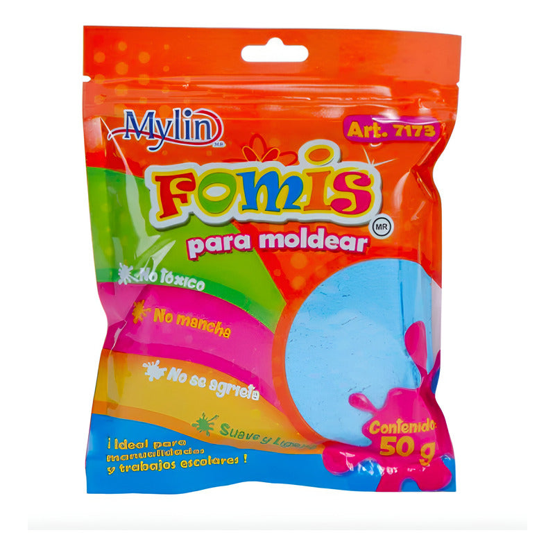 Fomi Suave Moldeable Color Azul Claro 1 Pieza De 50g Azul Claro