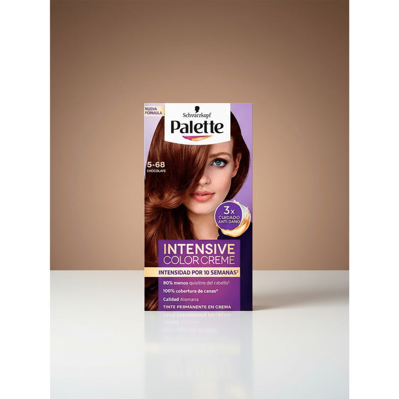 Tinte Para Cabello Palette 5-68 Chocolate 2 Piezas De 50ml 5-68 Chocolate