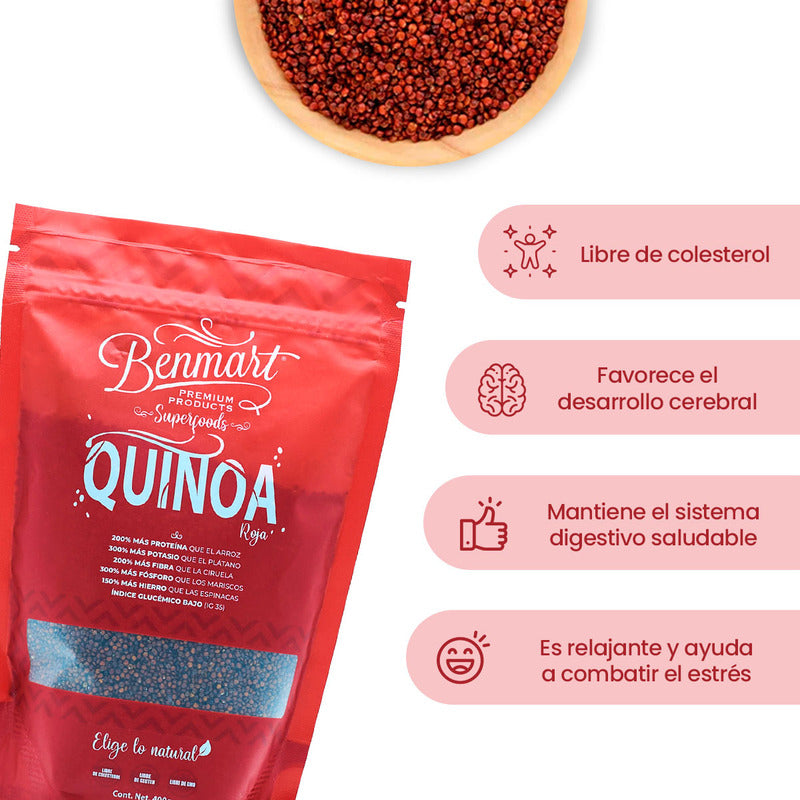 Quinoa Benmart Superfoods Roja 400g