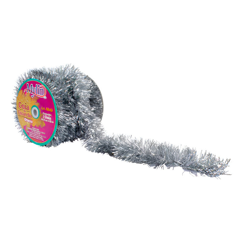 Escarcha Color Plata Mate 3 Carretes De 9cm X 25m