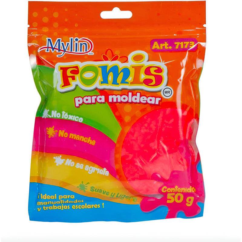 Fomi Suave Moldeable Color Rojo 6 Piezas De 50g Rojo