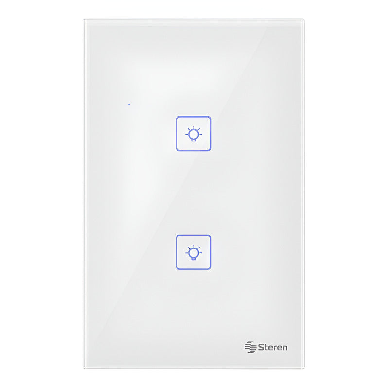 Doble Apagador Wi-fi, De Pared | Shome-110 10 A 127v Blanco