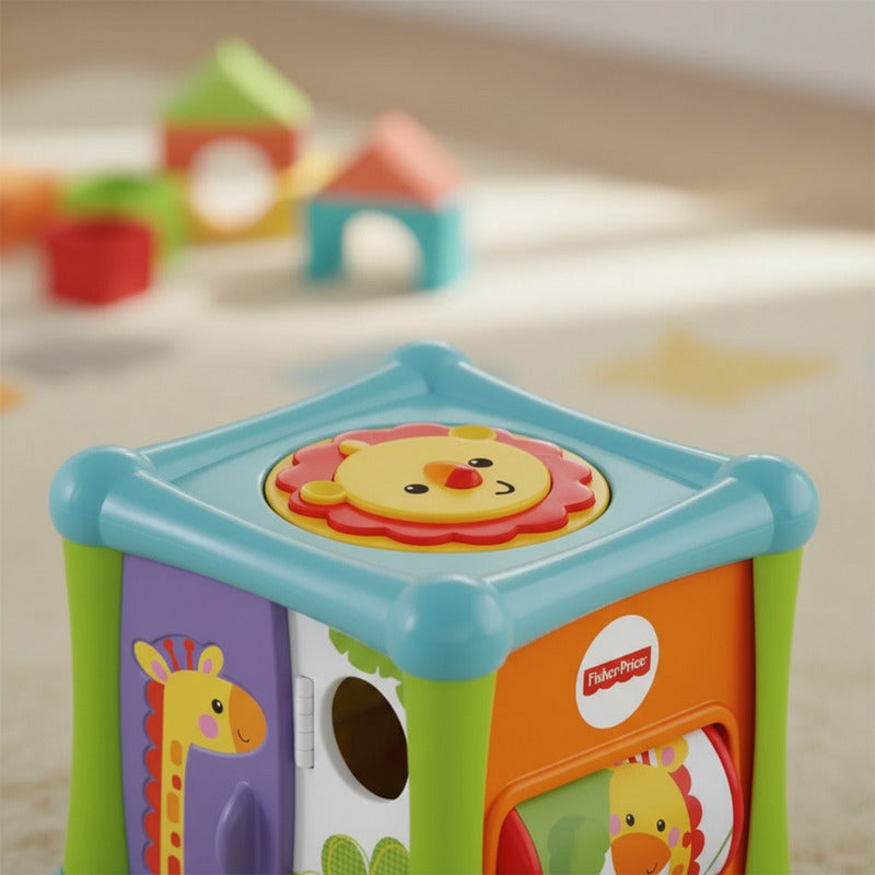 Juguete Para Bebés Fisher-price Cubo Animalitos Divertidos Multicolor