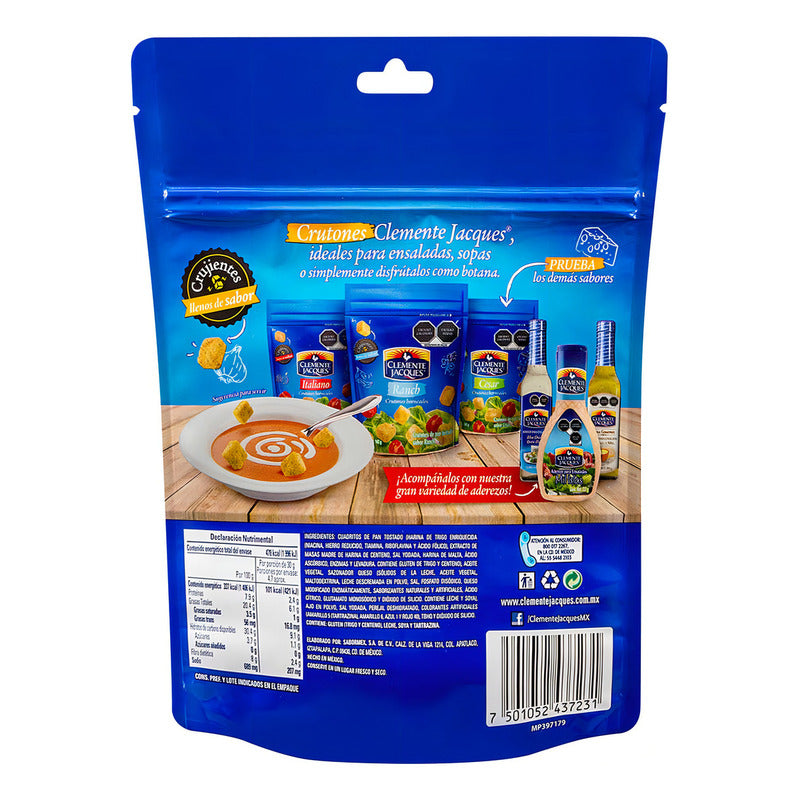 Crutones Clemente Jacques Queso Y Ajo 142g