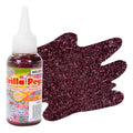 Pegamento Con Diamantina Color Vino 50ml 4pz Rojo